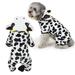 Pet Outfit Pet Costume Dog Halloween Suit Dog Milk Cow Costume Dog Jumpsuit Pet Puppy Supplies - Size M