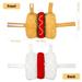 Pet Hot Dog Costume Pet Hot Dog Costume Pet Suit Dog Uniform Funny Party Dress Up Clothing for Pet Dog Cat (Size S)