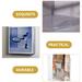 clear magazine holder Wall-mounted Document Organizer Practical Plastic File Holder File Paper Rack for Office
