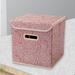 CHUOU Collapsible Storage Bins With Lids Fabric Decorative Storage Boxes Cubes Organizer Containers Baskets