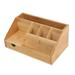 Huarll Storage Containers Box Office Wooden Multifunctional Storage Clutter Desktop Box Desktop Storage Housekeeping & Organizers