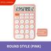 TUTUnaumb Scientific Desktop Calculator with 12-Digit Large LCD Display and Voice Reading Pocket Calculator Portable Standard Calculator Cute Desk Accessories Aesthetic Office Supplies-Pink