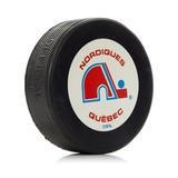 Quebec Nordiques Large Logo Autograph Model & Name Hockey Puck