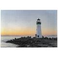 Hyjoy Lighthouse Sea View Jigsaw Puzzles for Adults 500 Piece Puzzles for Adults 500 Piece Challenging Kids Teens Family Puzzle Game