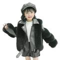 Eashery Girls Winter Jacket Basic Denim Soft Stretch Jean Jacket Baby Boys Girls Top Jackets for Girls (Black 4-5 Years)