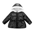 Eashery Girls Windbreaker Jacket Basic Denim Soft Stretch Jean Jacket Baby Boys Girls Top Girls Jacket (Black 18-24 Months)
