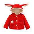 Eashery Baby and Toddler GirlsÃ¢Â€Â™ Jacket Kids Hooded Quilted Coat Warm Lightweight Baby Boys Girls Top Toddler Girls Jackets (Red 12-18 Months)