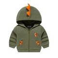 Eashery Lightweight Jacket for Boys Kids Coat Warm Hooded Parka Jacket Fall Winter Clothes Toddler Boy Jackets (Green 3-4 Years)