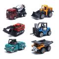 6Pcs Mini Construction Vehicles Car Model Toys Kids Alloy Excavator Truck Cars Set Gift for Children