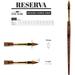 Reserva 1222 Series Artist Watercolor Short Handle Paint Brush Filbert Size 1 Pure Kolinsky