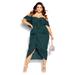 Va Va Voom Dress - emerald