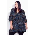 Harper Tunic - blue zebra