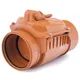 Karmat 160mm Horizontal Polypropylene Check Non-Return Anti-Flood Waste Valve Backwater Prevented