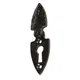 Hammer and Tongs Hammer & Tongs - Arrowhead Escutcheon Plate With Cover - W30mm X H55mm - Black