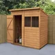 Forest Garden 6X4 Pent Dip Treated Shiplap Shed With Floor