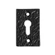 Hammer and Tongs Hammer & Tongs - Rectangular Escutcheon Plate - W30mm X H50mm - Black