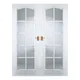 10 Panel 10 Lite Frosted Glazed Internal French Door Set