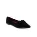 Women's Dilion Casual Flat by Aerosoles in Black Suede (Size 5 1/2 M)