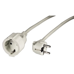 Hama "Profi" Extension Cable with Earth Contact, 2 m, white Weiß Image