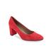 Women's Betsy Pump by Aerosoles in Red Suede (Size 8 M)