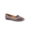 Wide Width Women's Elsie Casual Flat by Trotters in Pewter (Size 10 W)