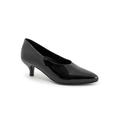 Wide Width Women's Kimber Pump by Trotters in Black Patent (Size 12 W)