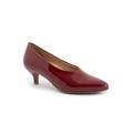 Wide Width Women's Kimber Pump by Trotters in Sangria Patent (Size 8 W)