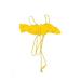 Swimsuit Top Yellow Print Square Swimwear - Women's Size Medium