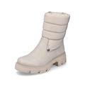 Rieker Damen Winterstiefel 74670, Frauen Stiefel,gefüttert,winterschuhe,uebergangsstiefel,uebergangsschuhe,winterboots,warm,beige (60),38 EU / 5 UK