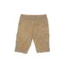 Unionbay Cargo Shorts: Tan Solid Mid-Length Bottoms - Women's Size 11 - Sandwash