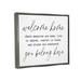 Stupell Industries Welcome Home Belonging Family by Lettered & Lined - Floater Frame Print on Canvas Canvas | 21 H x 17 W x 1.7 D in | Wayfair