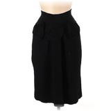 Sonia Rykiel Casual Skirt: Black Print Bottoms - Women's Size 40