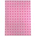 White 60 x 36 x 0.08 in Area Rug - CANE PINK Laundry Mat By East Urban Home Polyester | 60 H x 36 W x 0.08 D in | Wayfair