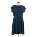 DKNY Casual Dress: Blue Dresses - Women's Size 10