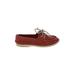 Sperry Top Sider Flats Red Print Shoes - Women's Size 7 - Round Toe