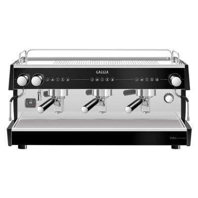 Gaggia VETRO3GSTD Semi Automatic Commercial Espresso Machine w/ (3) Groups, (2) Steam Valves, & (1) Hot Water Valve - 220v/1ph, Stainless Steel