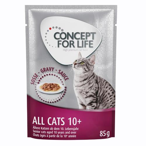 48x85g All Cats 10+ in Soße Concept for Life Katzenfutter nass