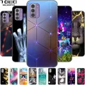 For Nokia G42 G 42 5G Case TPU Soft Marble Tiger Cats Black Silicone Phone Covers for NOKIA G42