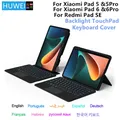 Custodia per tastiera magica HUWEI per Xiaomi Pad 5 6 Tablet Mi Pad 5 6 Pro per Redmi Pad SE 11 pollici Rosso Mi Pad SE Tablet Copertura per tastiera