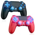 Bluetooth-Compatible Gamepads For PS3 For PS4 Wireless Controller 6-Axis Dual Vibration Joystick PC