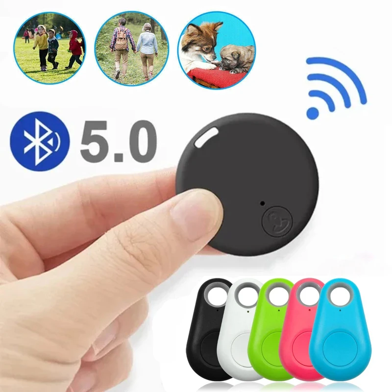 Mini GPS Mobile Bluetooth 5.0 Tracker Anti-Verlust-Gerät Rundes Anti-Verlust-Gerät Haustier Kinder Tasche Brieftasche Tracking Smart Finder Locator Image