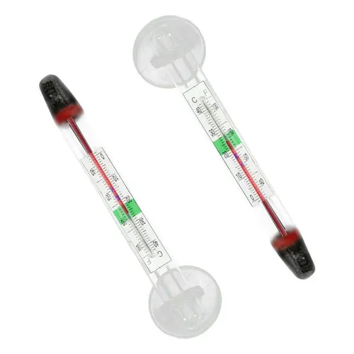 2X Aquarium Thermometer Tauch Glas Aquarium Thermometer für Wasser Temperatur Messung Wasserdicht