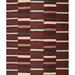 Ahgly Company Machine Washable Contemporary Red Wine or Wine Red Area Rugs