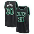 Sam Hauser Men's Fanatics Branded Black Boston Celtics Fast Break Replica Custom Jersey - Statement Edition
