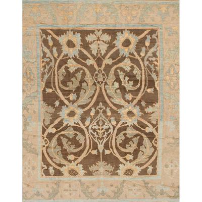 Ahgly Company Machine Washable Abstract Brown Sugar Brown Area Rugs