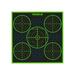 TruGlo TGTG11A25 Tru-See 5-Bull Target Black/Green Self-Adhesive Heavy Paper Universal Fluorescent Green 25 Pack