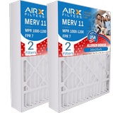 20x25x5 Air Filter MERV 11 Comparable to MPR 1000 MPR 1200 & FPR 7 Compatible with ReservePro 4501 Premium USA Made 20x25x5 Furnace Filter 2 Pack by AIRX FILTERS WICKED CLEAN AIR.