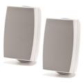 Prologue AS-105W 5.25 80W Outdoor-Indoor Speakers Pair 8 Ohms Or 70V With Wall Mounting Brackets White