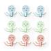 wall hanging hook 3pcs Hooks Strong Sticky Punch Free Wall Hooks Multifunctional Octopus Shape Cabinet Hanger for Kitchen Room (Pink)