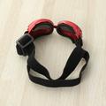 dog sunglasses Dog Sunglasses Eye Wear Protection Waterproof Pet Goggles UV Protection Goggles with Strap (Red)